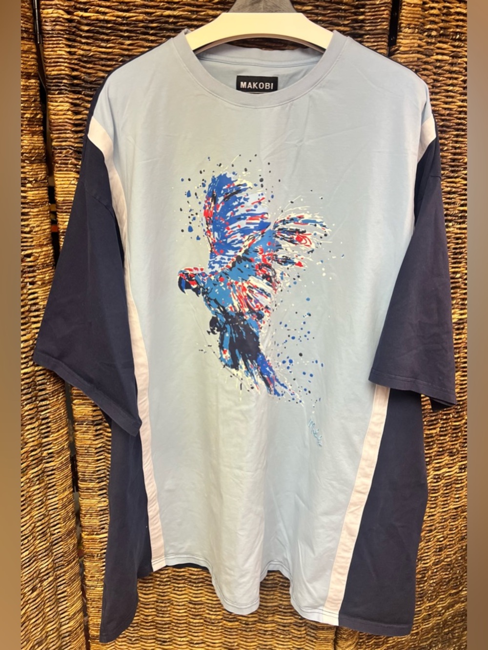 Makobi USA-‎ Mens Blue Bird Tee, Size:6XB, Style: M166